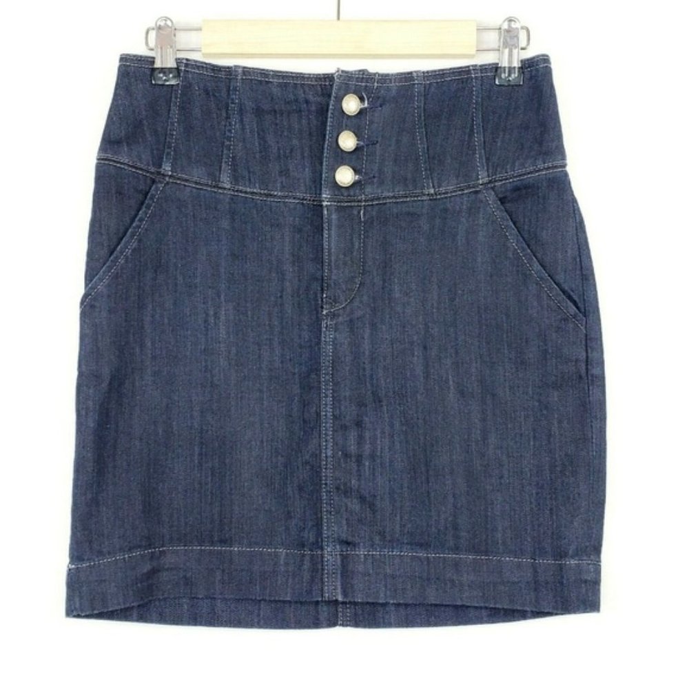 COPY - Express High Rise Stretchy Denim Pencil Mi…